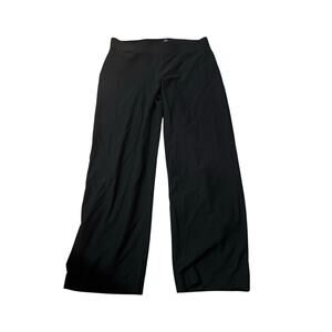 Eileen Fisher Pants Womens Size S Black Elastic Waist Pull On Stretch Straight